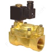 2/2-Wege Hochdruck Kolbenventil, G 1/2 Zoll, stromlos geschlossen N.C., vorgesteuert, Messing, 24V/AC, 0.3-50 bar, RULON+FKM-Dichtung, -10°C bis +130°C, Nennweite 12.7mm, Spulenklasse H 2/2-Wege Hochdruck Kolbenventil, G 1/2 Zoll, stromlos geschlossen N.C., vorgesteuert, Messing, 24V/AC, 0.3-50 bar, RULON+FKM-Dichtung, -10°C bis +130°C, Nennweite 12.7mm, Spulenklasse H