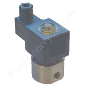 2/2-Wege Hochdruck Magnetventil, G 1/4 Zoll, stromlos geöffnet N.O., direkt betätigt, Edelstahl 1.4404 (AISI316L, V4A), 110V/AC, 50 bar, PTFE/FKM-Dichtung, 0°C bis +100°C, Nennweite 1.2mm, mit Gerätestecker 2/2-Wege Hochdruck Magnetventil, G 1/4 Zoll, stromlos geöffnet N.O., direkt betätigt, Edelstahl 1.4404 (AISI316L, V4A), 110V/AC, 50 bar, PTFE/FKM-Dichtung, 0°C bis +100°C, Nennweite 1.2mm, mit Gerätestecker