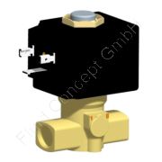 2/2-Wege Hochdruck Magnetventil, G 1/4 Zoll, stromlos geschlossen N.C., direkt betätigt, Messing, 110V/AC, 100 bar, FKM-Dichtung, 0°C bis +100°C, Nennweite 2.0mm, mit Gerätestecker 2/2-Wege Hochdruck Magnetventil, G 1/4 Zoll, stromlos geschlossen N.C., direkt betätigt, Messing, 110V/AC, 100 bar, FKM-Dichtung, 0°C bis +100°C, Nennweite 2.0mm, mit Gerätestecker