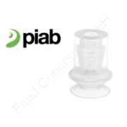 Piab Saugnapf/Greifer Gummiteil B10, Balgsauggreifer rund mit FDA Zulassung, Silikon, Durchmesser Ø8.8mm, mit 1½ Falten, 1.5-fach, erfüllt die FDA 21 CFR 177.2600