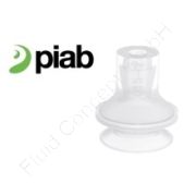 Piab Saugnapf/Greifer Gummiteil B15, Balgsauggreifer rund mit FDA Zulassung, Silikon, Durchmesser Ø15.7mm, mit 1½ Falten, 1.5-fach, erfüllt die FDA 21 CFR 177.2600