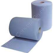 Tissue Papierwischtücher, blau, perforiert, 500 Blatt, 2-lagig, 2x 18g/m², 38 x 36 cm