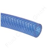 PVC-Gewebeschlauch, Farbe blau, Ø 15x9mm, Lebensmittelqualität, Rolle 50m, Wandstärke 3 mm, RAUFILAM®-E Colour