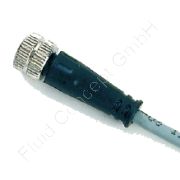 M8 Industrie-Steckverbinder Buchse (IEC61076-2-104), gerade Ausführung, freies Leitungsende, 60V/AC-DC, 3-polig, 2m PVC-Kabel, -25°C bis + 90°C, IP67 EN60529 (DIN40050)