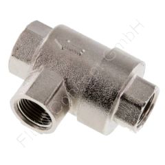 Schnellentlüftungsventil, G 1/4 Zoll, Messing vernickelt, Druckbereich 1-10 bar, SW 19