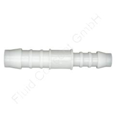 Gerader Schlauchverbinder/Schlauchverbindungsrohr mit Stutzen, reduzierend, Schlauch Ø 12mm auf 10mm, POM, Nenndruck 10 bar