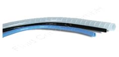 PE Schlauchbündelspirale, Farbe blau, Ø 12x9mm, Rolle 50m, Bündelbereich 11-60mm