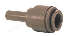 Steckverbinder mit Steckstutzen, vergrößernd, gerade Ausführung, Schlauch Ø 1/2 Zoll, Stutzen Ø 3/8 Zoll, POM, Trinkwasser Zulassung, John Guest PI131216S
